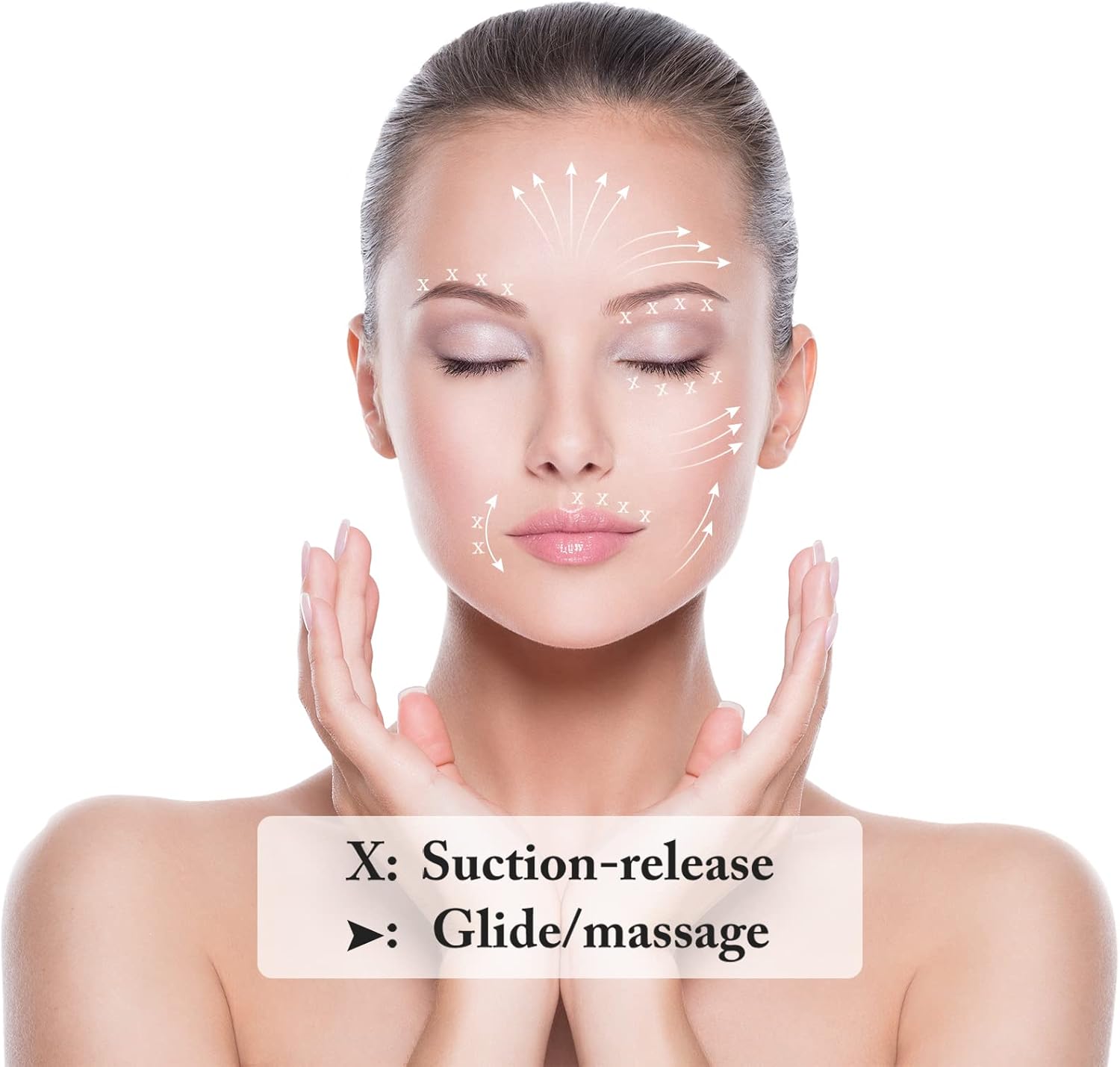 Nuanchu 2 Pieces Glass Face Cupping Set, Facial Cupping Cups Glass Silicone Cups Vacuum Suction for Face Skin Back Shoulder Muscle(1 Inch and 0.65 Inch Diameter,Pink) - Image 4