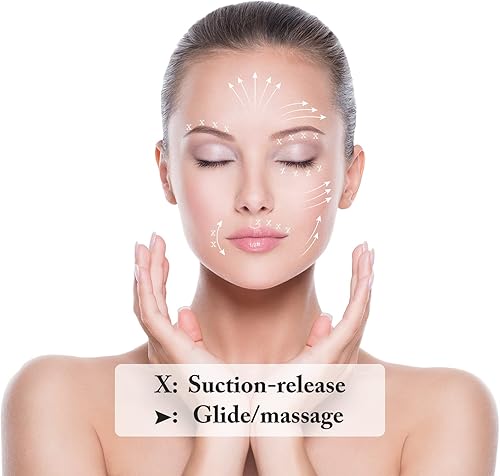 Miniatura 4 de Nuanchu Juego de 2 Piezas de Ventosas Faciales de Vidrio, Copas de Ventosas Faciales de Vidrio y Silicona con Succión al Vacío para Cara, Piel,