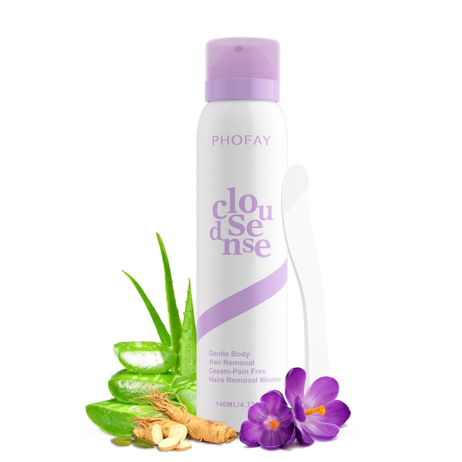 PHOFAY Hair Removal Cream for Sensitive Skin – Fast-Acting, with Aloe & Hyaluronic Acid Spray Depilatory Dermatologist-Recommended (2, Spray Depilatory Cream)
