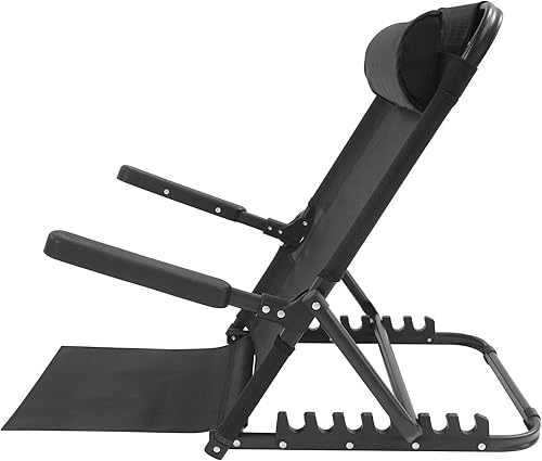 Miniatura 2 de Respaldo de cama de elevación ajustable con reposabrazos, gran cama plegable para sentarse, soporte de respaldo portátil multifunción con almohada