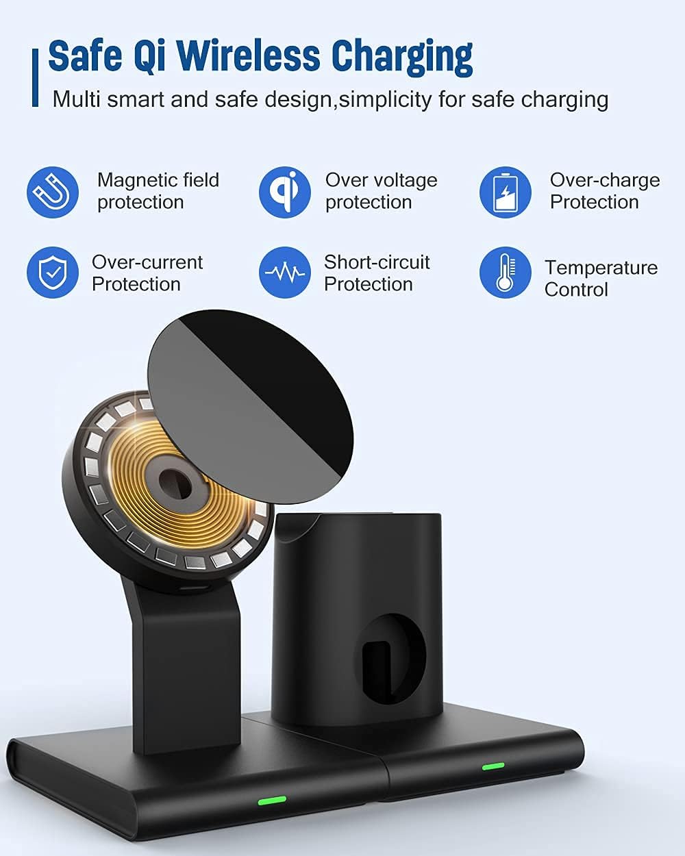 Hottest Sales Wireless Charger 3 in 1, Magnetic Wireless Charging Station Dock, 15W Qi Fast Wireless Charger Stand for iWatch SE/6/5/4/3/2, Airpods 2/Pro, iPhone 12/12 Pro/12 Pro Max/12 Min/13/13 Pro Up To 40% OFF Wireless Charger 3 in 1, Magnetic Wireless Charging Station Dock, 15W Qi Fast Wireless Charger Stand for iWatch SE/6/5/4/3/2, Airpods 2/Pro, iPhone 12/12 Pro/12 Pro Max/12 Min/13/13 Pro