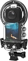 Vista 2 de LICHIFIT Carcasa impermeable sellada para buceo para Insta360 X3 Cámara panorámica Funda protectora Shell con accesorios de montaje de soporte