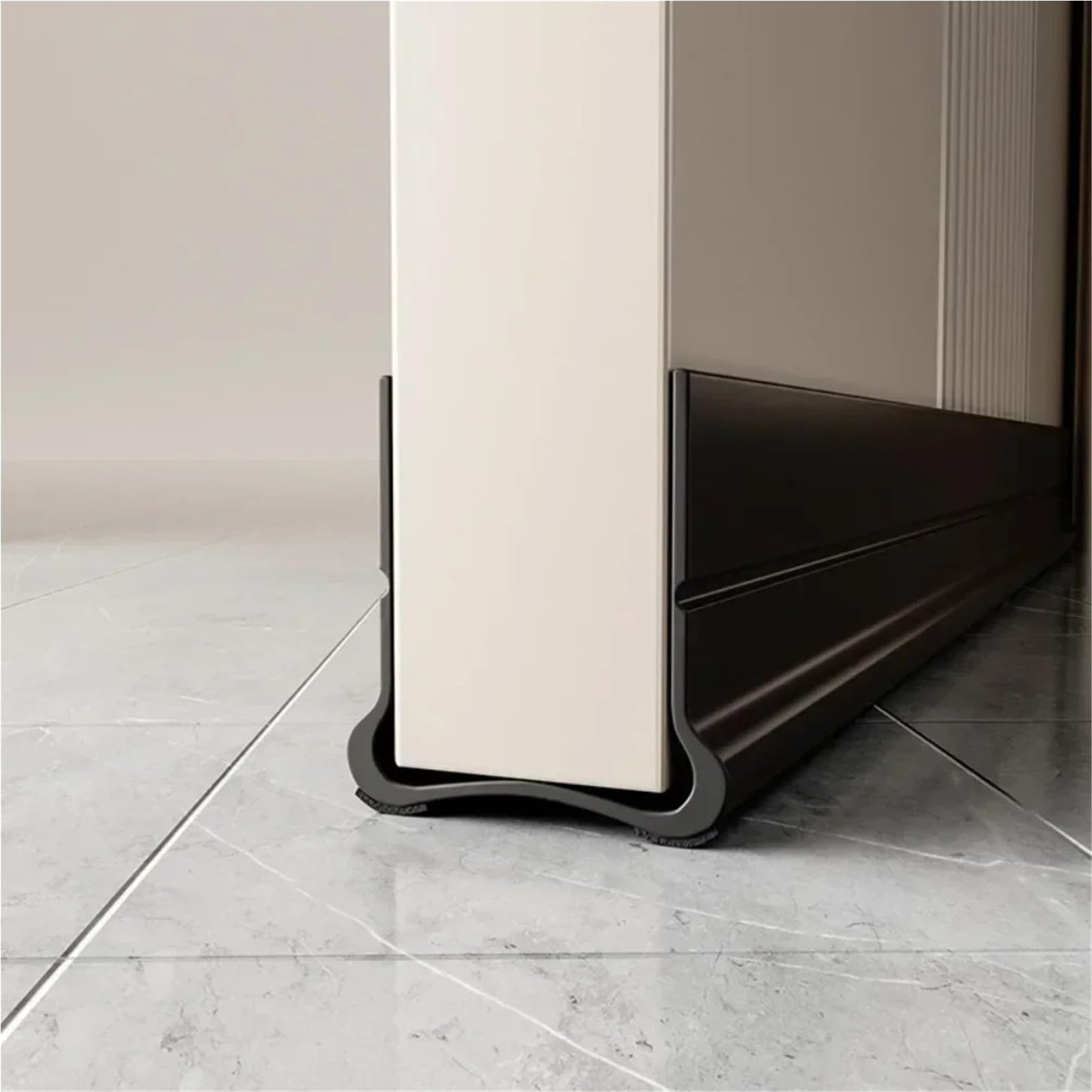 Türdichtung Flexibler Türdichtungsstreifen aus PVC(Black 02,2PC)