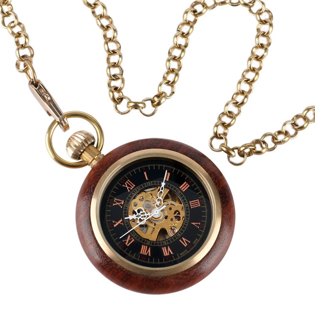 Reloj de Bolsillo Tallado Exquisito Cuerda Manual Vintage