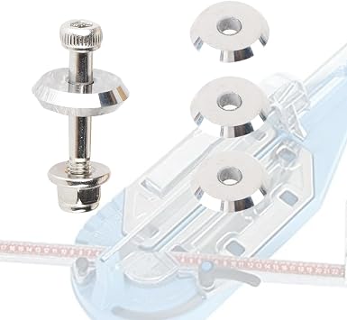 12mm Scoring Wheel 14A for Sigma Pull Handle Tile Cutters - 4Pcs Premium Tungsten Steel Manual Cutter Wheel for Glass, Ceramics and Tiles