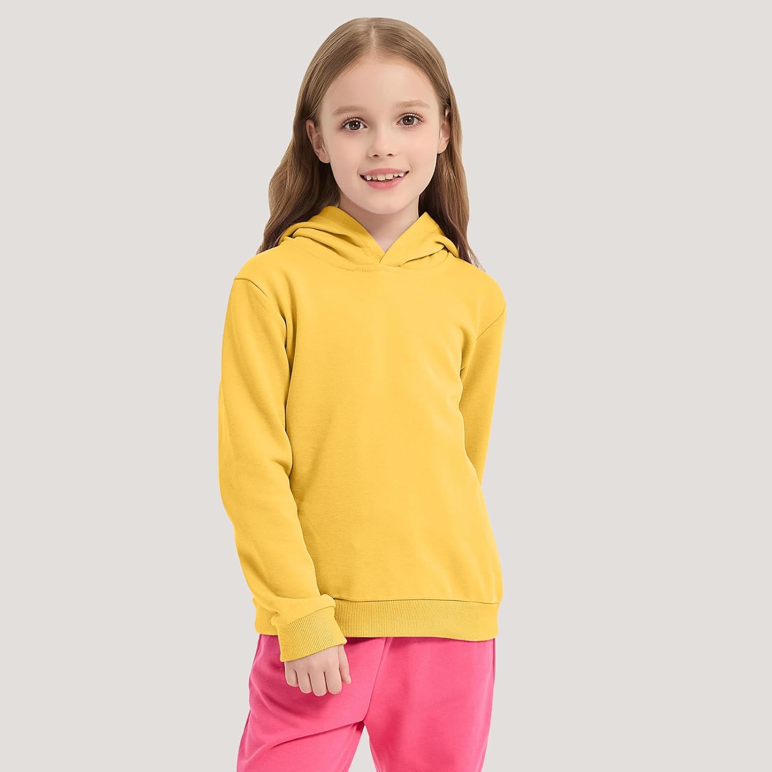 Cotton Kids Hoodie Light Weight Sweatshirt (Thin) Long Sleeve Boys Girls Fall Spring Pullover Clothes for Toddlers - Image 2