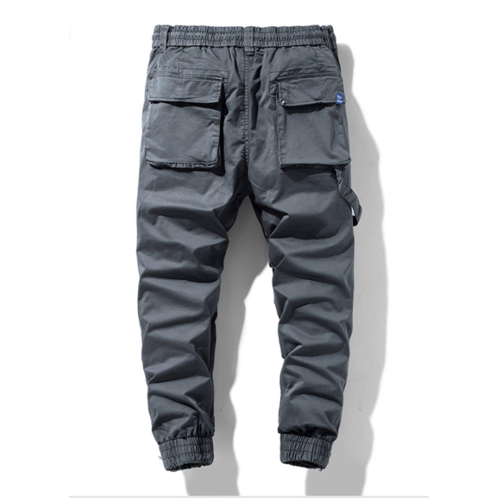 Pantalones cargo de algodón para hombre, pantalones largos holgados, pantalones largos de ocio, pantalones largos casuales para correr, pantalones chinos elásticos, pantalones cargo de ajuste