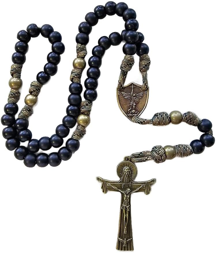 Rugged Rosaries - Soldier Paracord Rosary in Military Camo - Strongest Rosaries