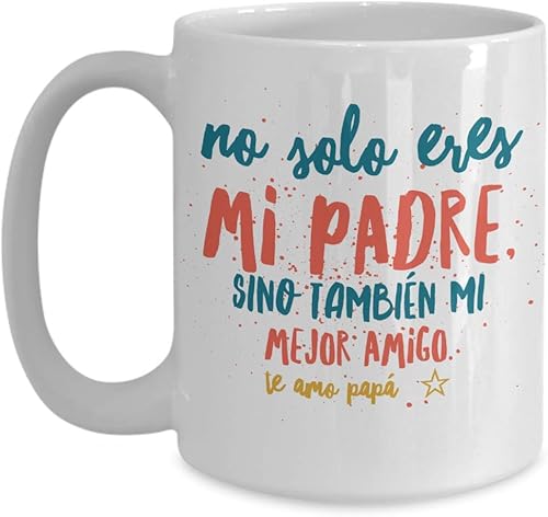 Regalo para Papa Taza de Café Padre Vaso, taza de café divertidas, tazas personalizadas, taza de café inspiradoras, taza con mensajes positivos.