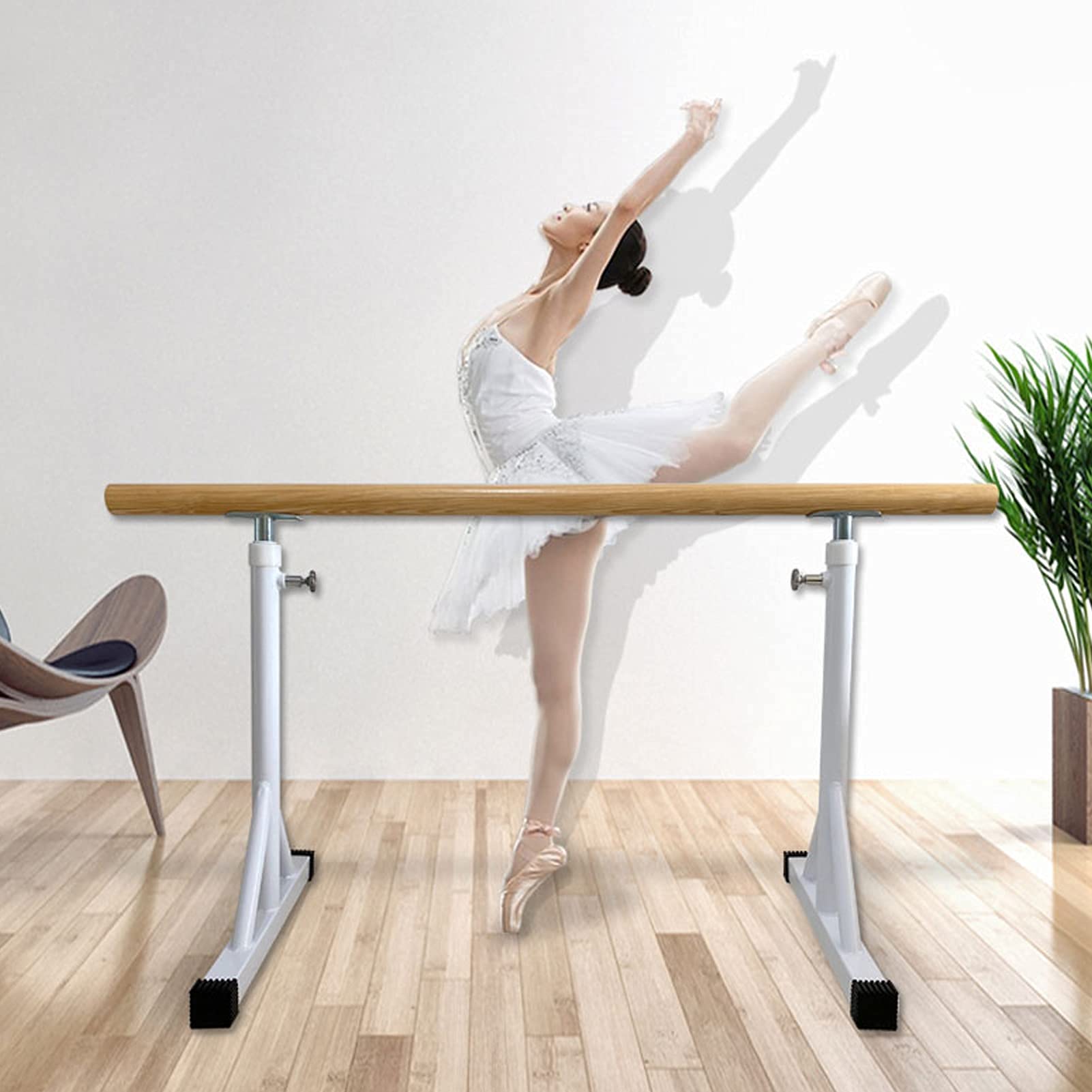 Ballet Barre Portable, Lightweight Adjustable Ballet Bar, Freestanding Barre Equipment Perfect for Adults Children Exercise Balance Flexibility