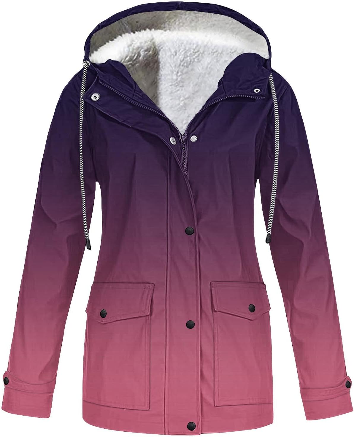 Manteau Coupe-vent Veste Mrat Femme - Parka Imperméable Doublée Polaire - Capuche, Coupe-vent, Grande Taille S à 5XL - Hiver Extérieur Veste Légère Femme Imperméable Manteau Coupe-vent Veste Mrat Femme - Parka Imperméable Doublée Polaire - Capuche, Coupe-vent, Grande Taille S à 5XL - Hiver Extérieur Veste Légère Femme Imperméable
