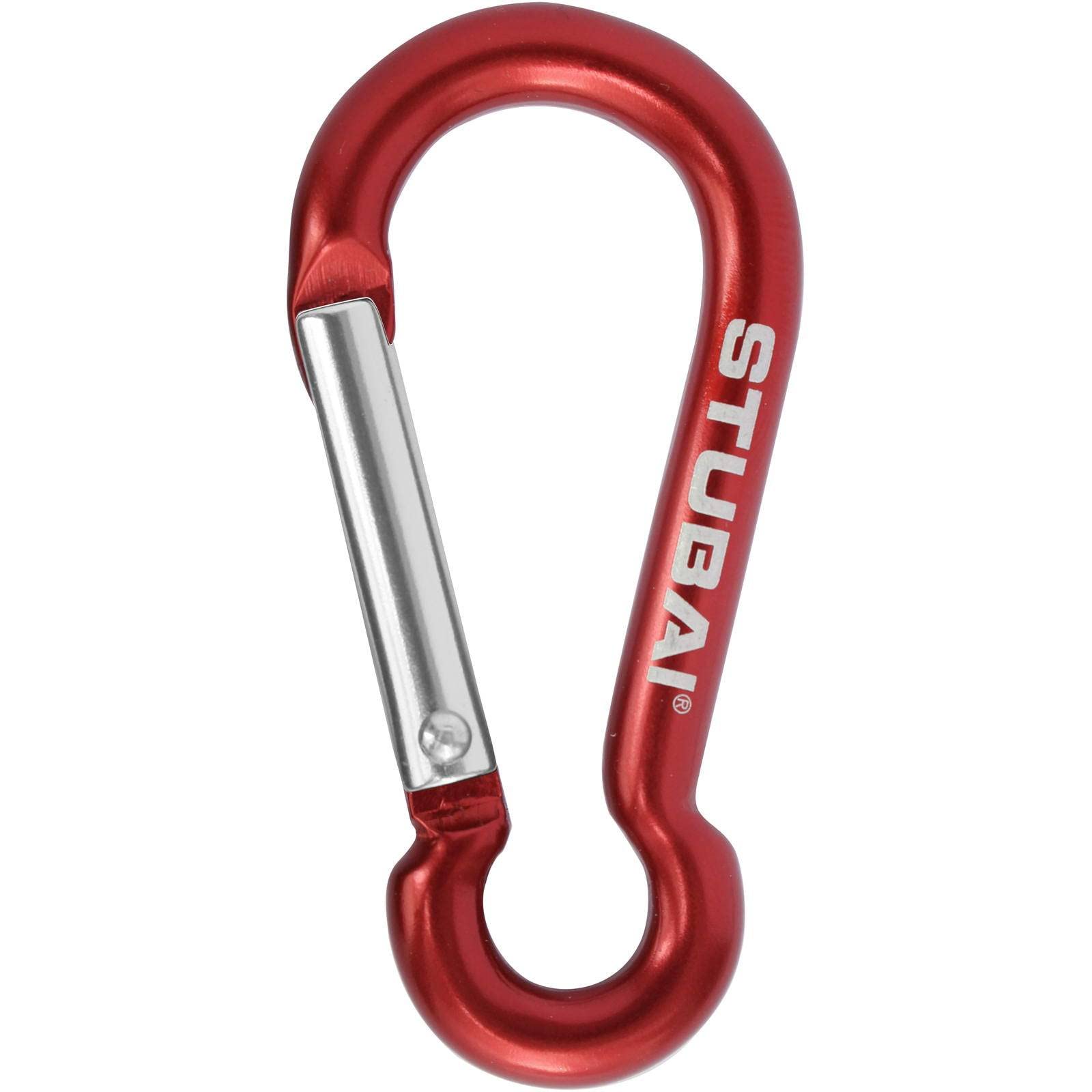 Stubai Sports Mini Moschettone Attach Con Chiusura Easylock – Portata 1,0 KN, Peso 10 G – Colore Rosso