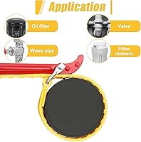 Vista 3 de Llave de correa de cinturón de 8 pulgadas, llave de correa ajustable multifuncional con mango de acero para reemplazar el filtro de agua, juntas