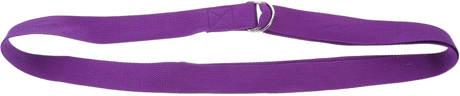 5pcs Non-elastic Yoga Strap with Adjustable Metal D-ring Skin-friendly Webbing Bands for Daily Exercise Stretching Pilates and Strength Training