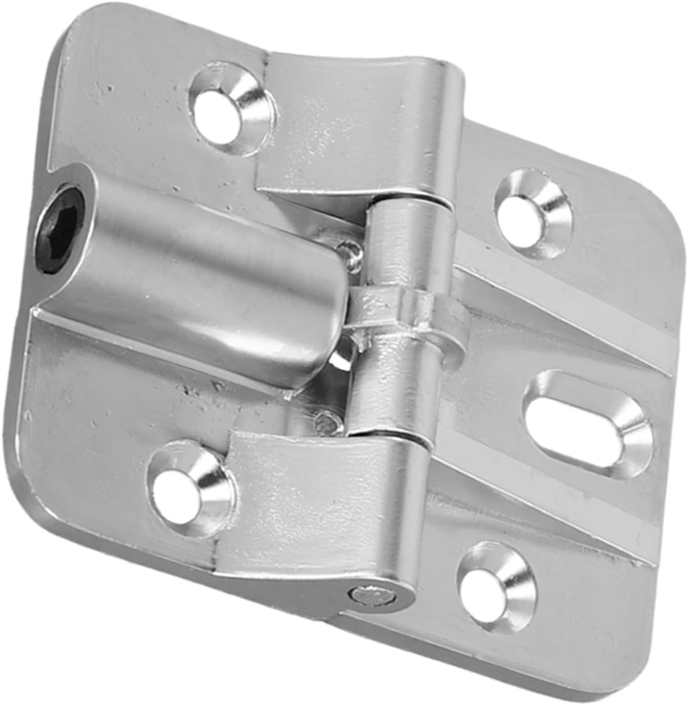 Easily Customizable Hinge Solution With Robust Zinc Alloy Build Enhanced Durability In Use Cases(Silver)
