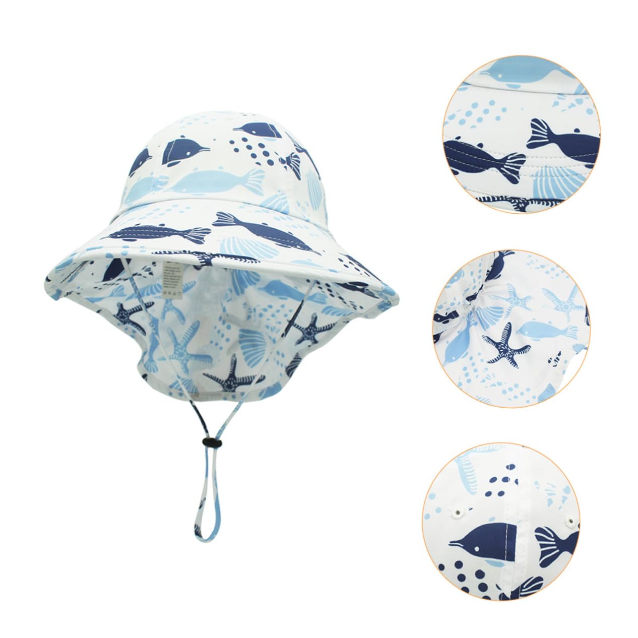 VALICLUD Parasol Sombreros De Paraguas Sombrero De Pescador Sombreros De Sol Sombrero De Verano para Pequeños Sombrero De Cubo De Bebé Visera Pequeño Neto Limpiar