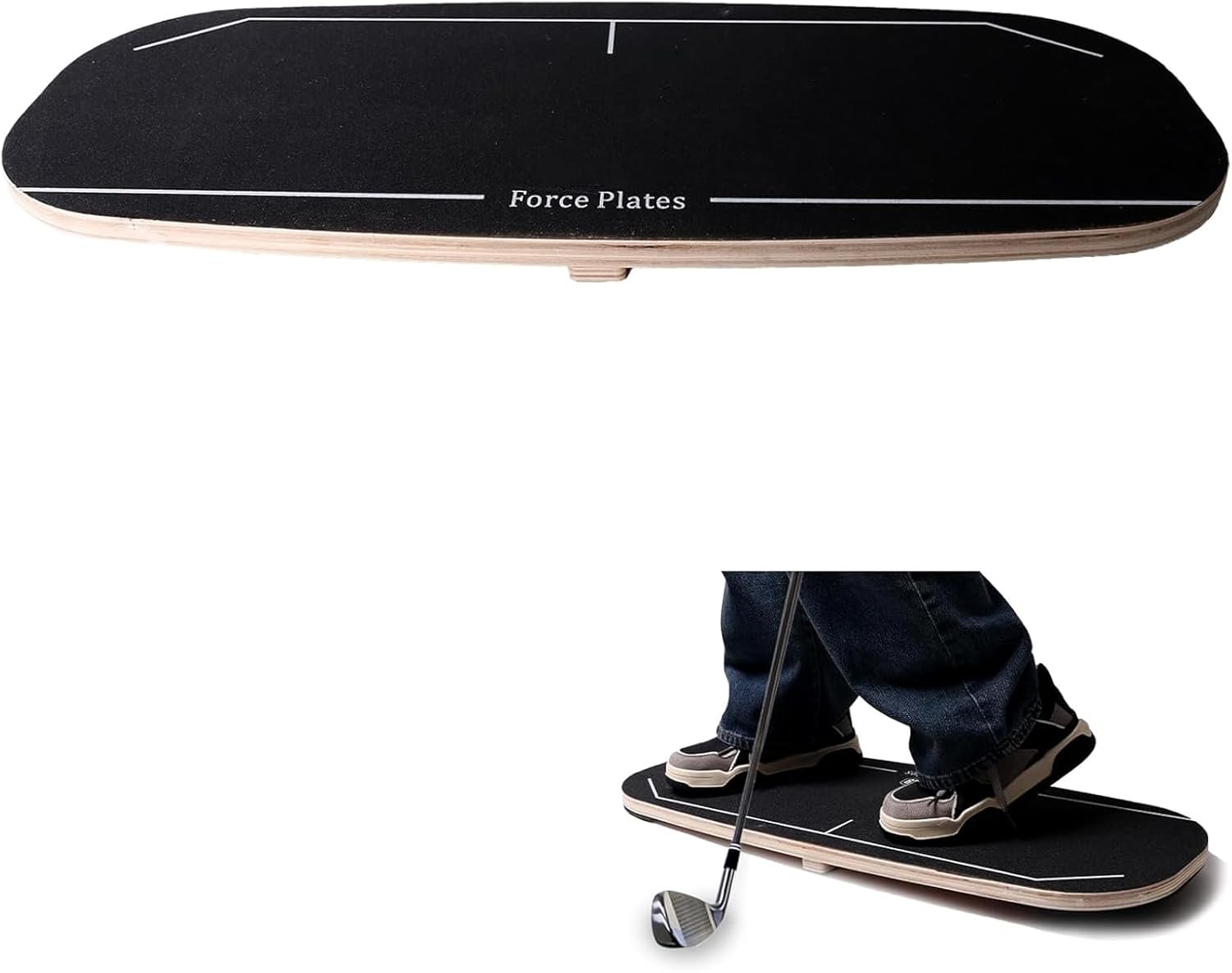 Janedream Golf Pressure Balance Board, Weight Shift Swing Trainer for Indoor & Outdoor Practice, Golf Training Aid to Improve Swing Tempo, Power, and Consistency