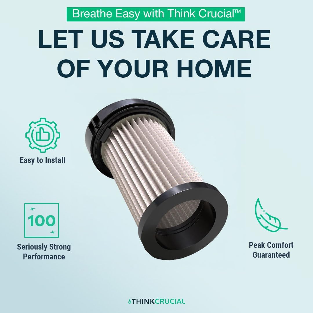 Replacement Vacuum Filter – Compatible with Eye-Vac Part # EV-PMF Pre-Motor Filter - Fits Eye-Vac Professional Units - by Think Crucial
