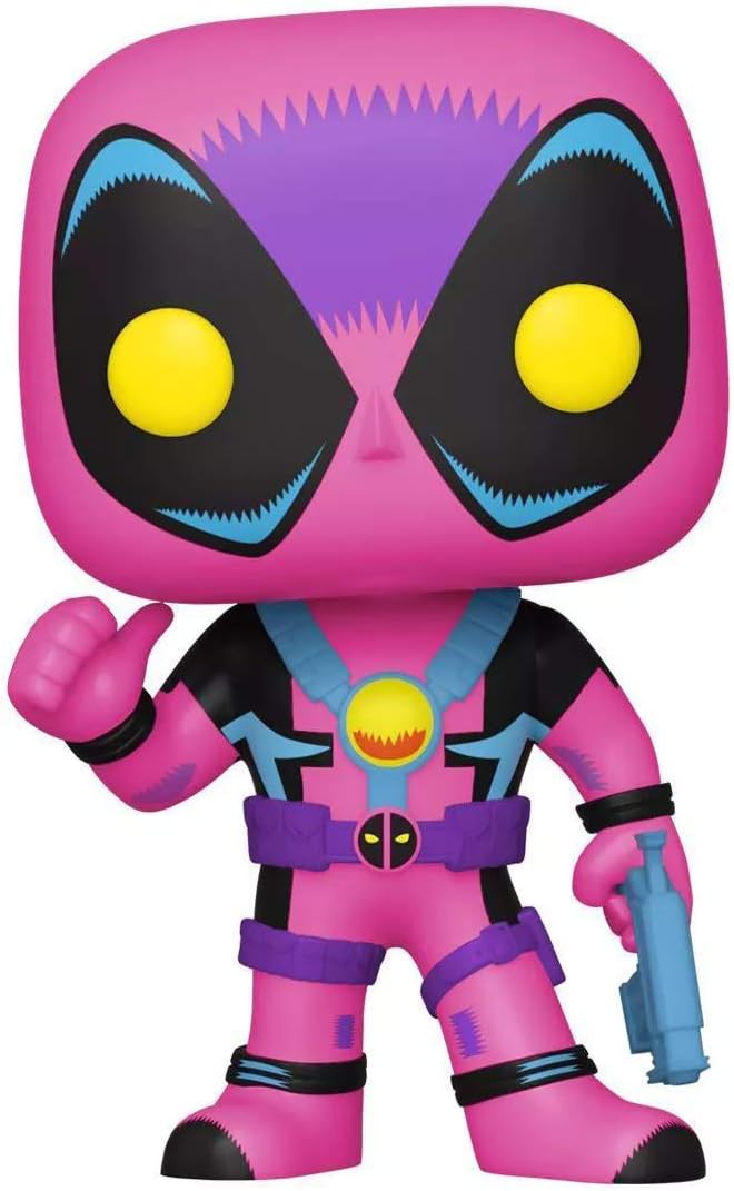 POP! Marvel 801 Blacklight - Deadpool Blacklight Special Edition, Cranberry