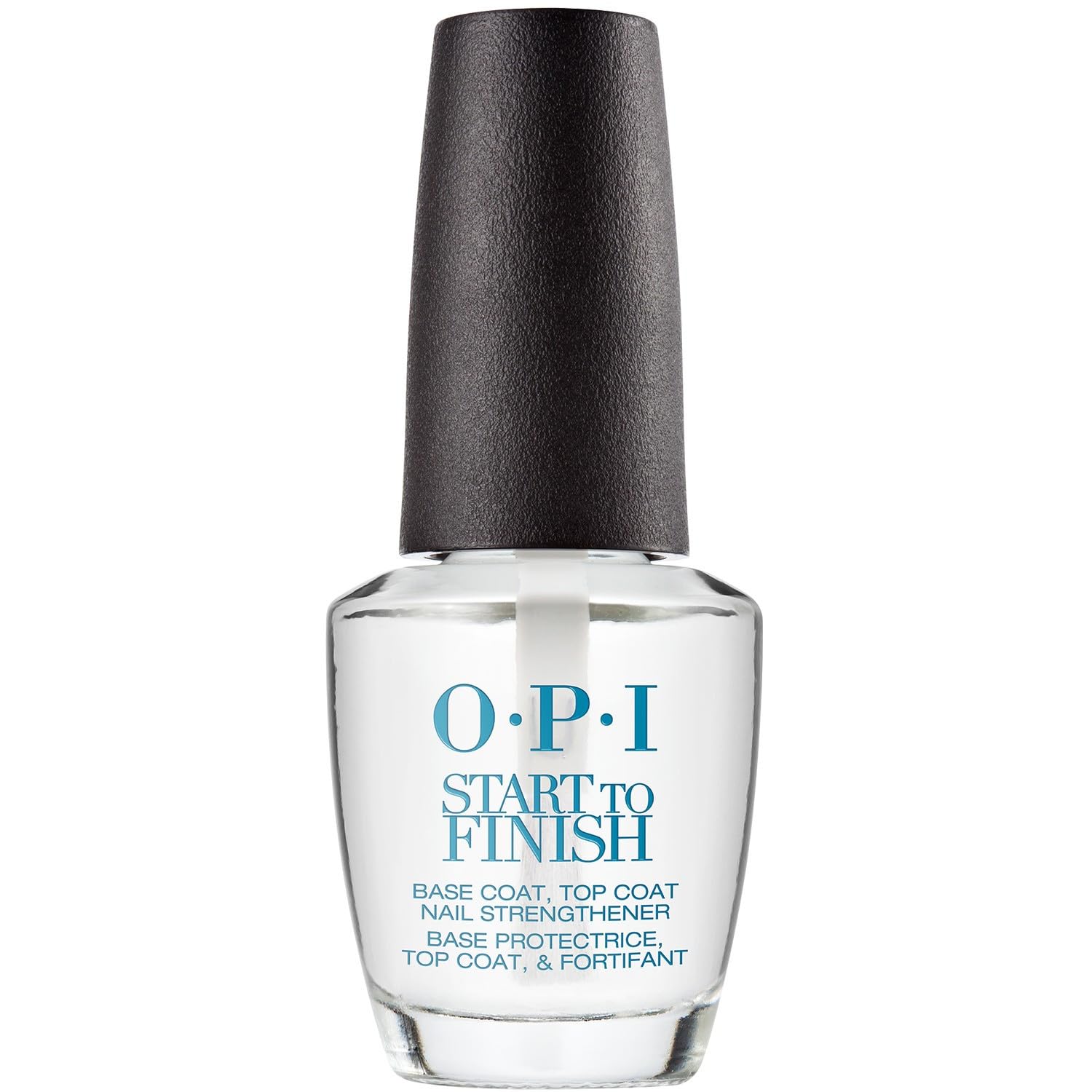 Nail Polish, Start To Finish, 3 In 1 Base Coat, Top Coat, Nail Strengthener, Formaldehydefree, 0.5 Fl Oz