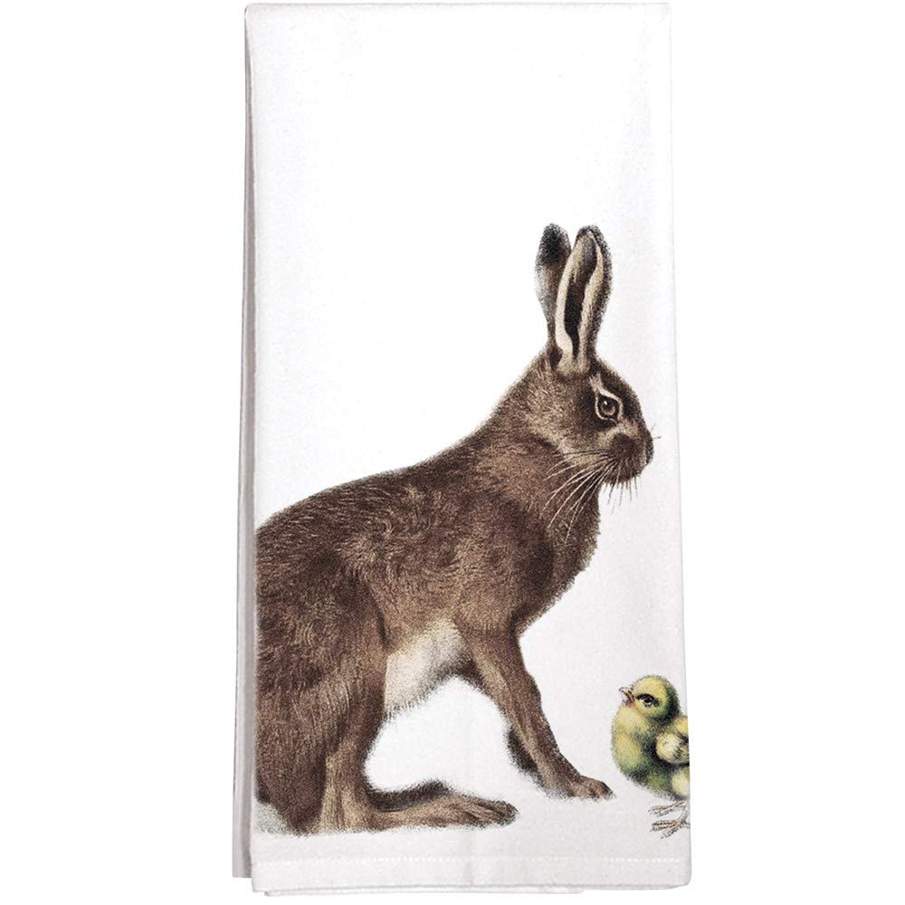 Montgomery Street Bunny and Chick Cotton Flour Sack Dish Towel