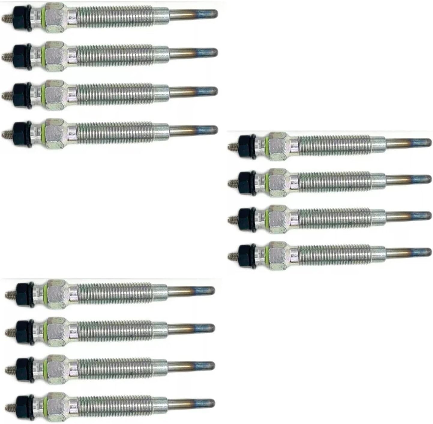 Turbo Diesel Heater Glow Plugs Set 4PCS 8PCS 12PCS Compatible For Hyundai Terracan Grace H100 Galloper H1 Imax Kia Bongo Pregio 36710-42021 ADG01801(12pcs)