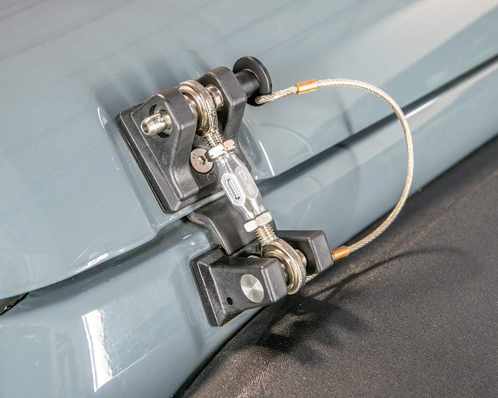 DV8 Offroad Hood Hold Down for the 2007-2018 Jeep Wrangler JK | Quick Release Push Pin | Adjustable Tensioning Turnbuckle | Steel & Billet Aluminum Construction