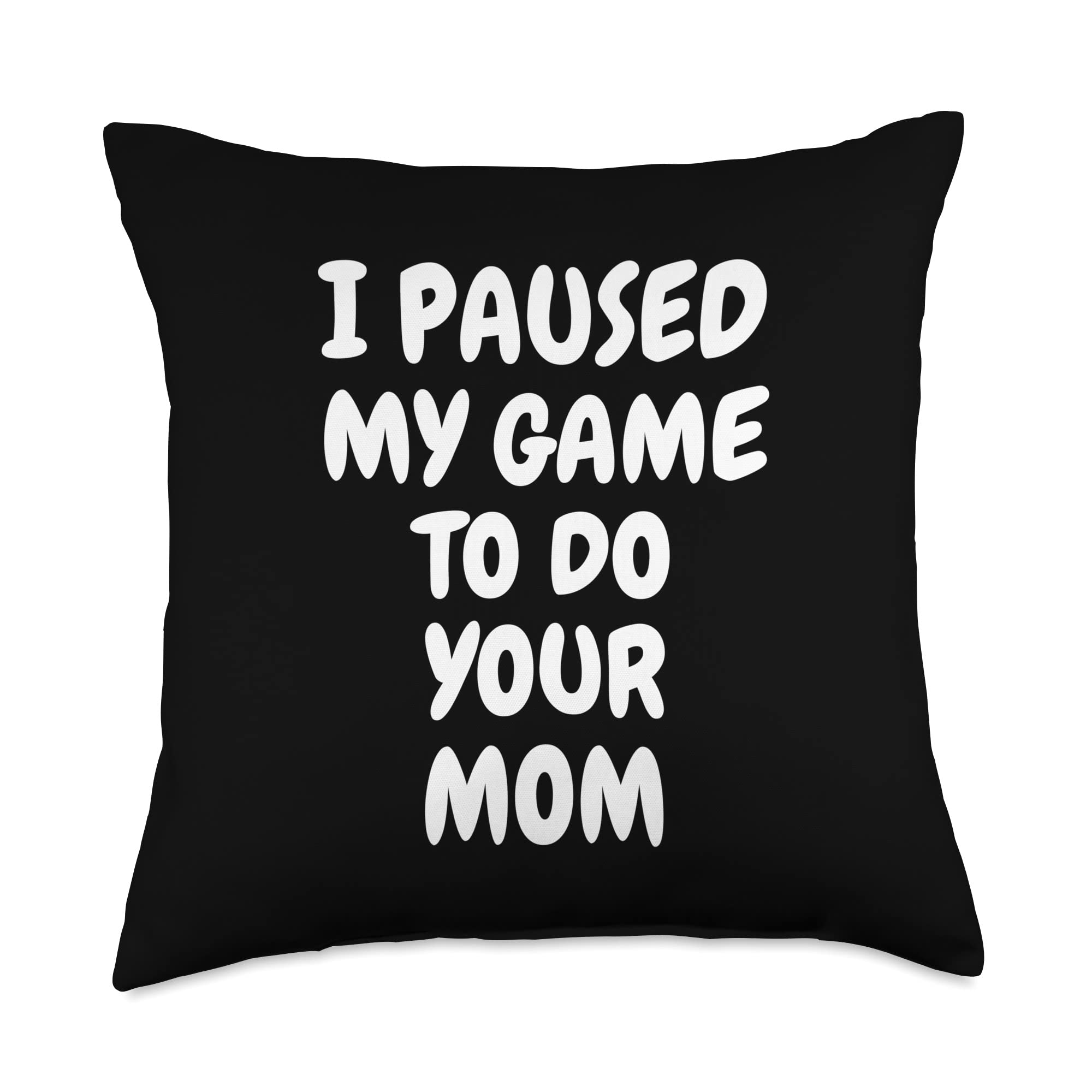 Amazon.com: Funny Gamer Mom Quotes I Paused Mom Funny Game Controller Gamer  Throw Pillow, 18x18, Multicolor : Home & Kitchen