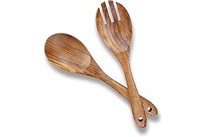AOOSY Wooden Salad Tongs, Acacia Wood Salad Servers Set