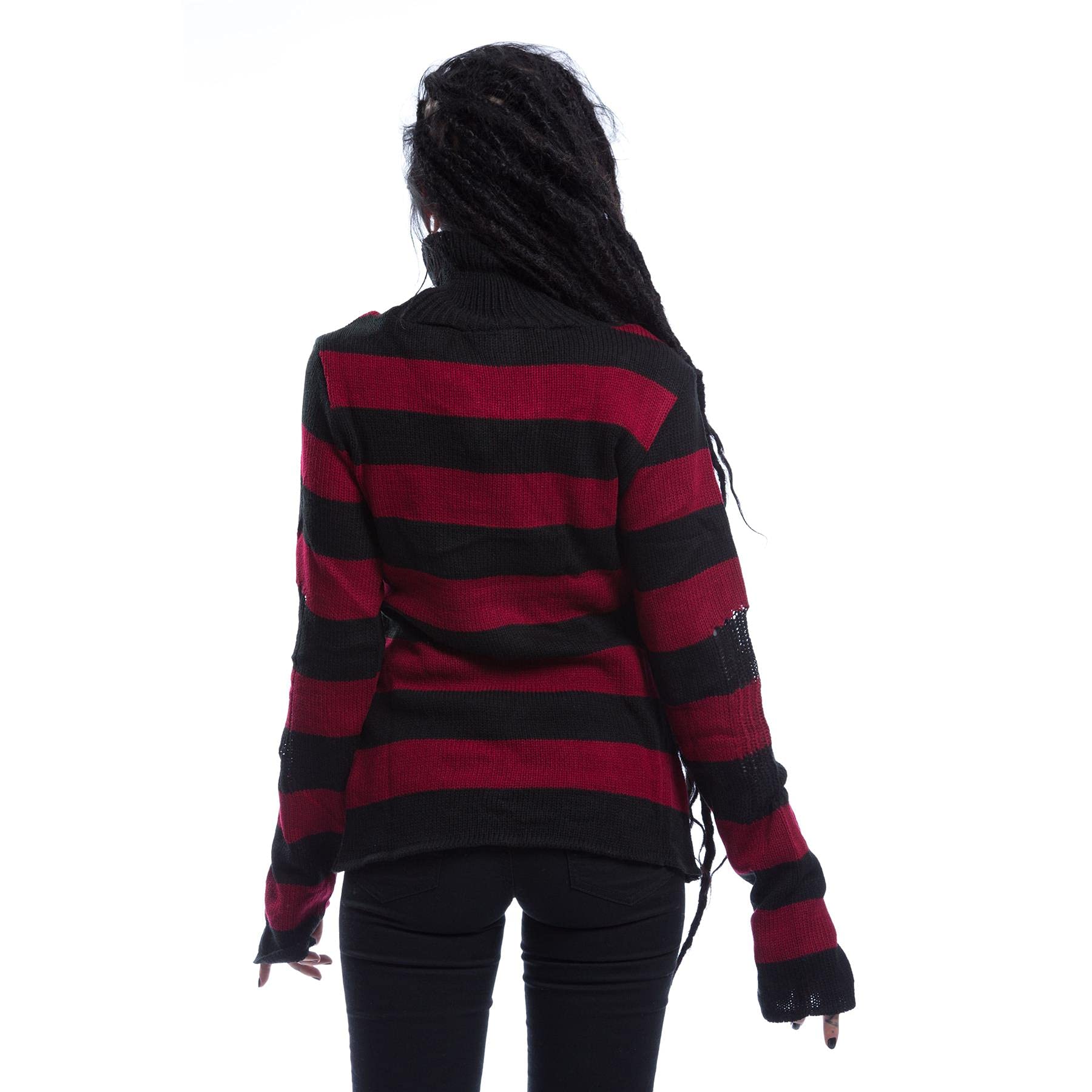 Annabella Top Frauen Strickpullover rot/schwarz Basics, Rockwear