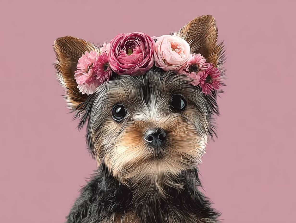Fiori Cuccioli, 2000 Pezzi Puzzle Classici, per Adulti YHPGL6-436