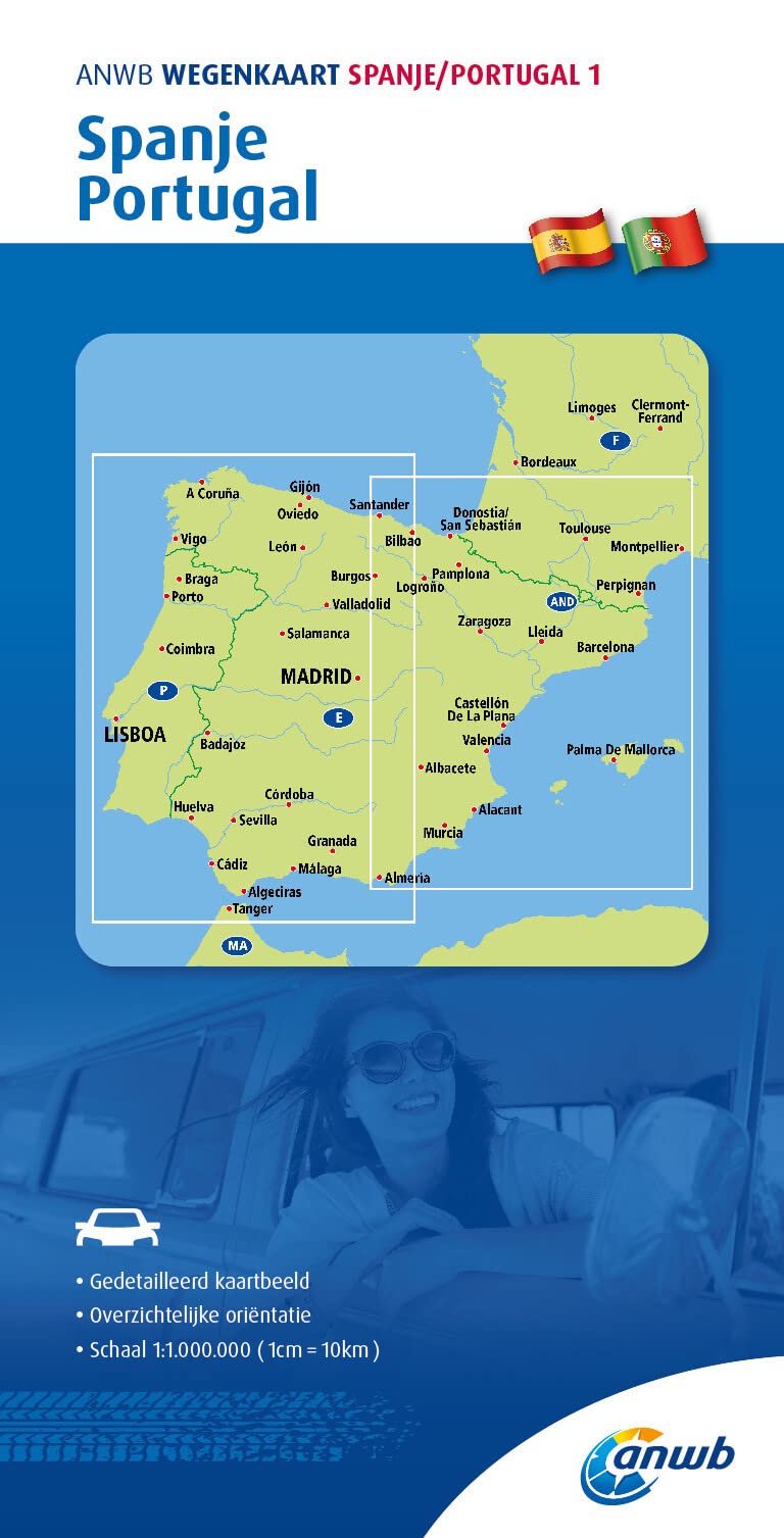 Spain / Portugal road map (1) (Wegenkaart)