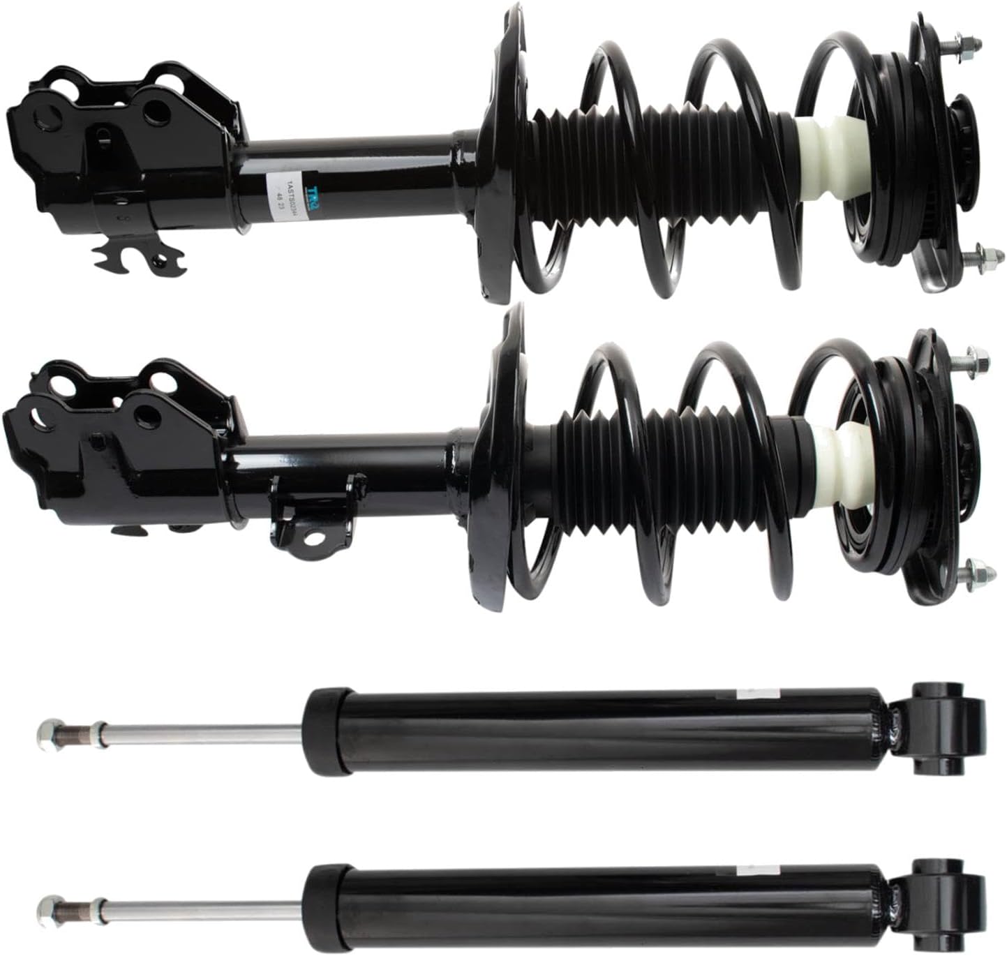 TRQ Front and Rear Complete Strut Assembly & Shock Absorber Kit Complete Strut & Coil Spring Assembly Compatible with 2018-2022 Toyota C-HR