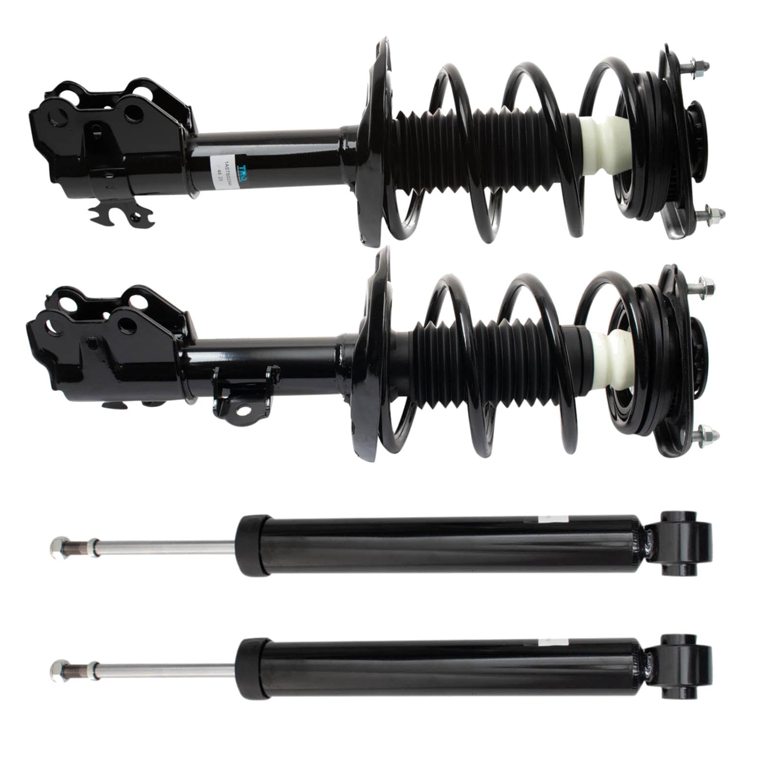 TRQ Front and Rear Complete Strut Assembly & Shock Absorber Kit Complete Strut & Coil Spring Assembly Compatible with 2018-2022 Toyota C-HR