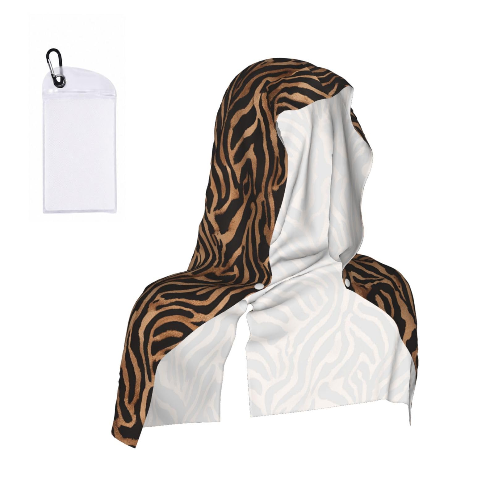 ESNAIUVCD Leopard Print Print Multifunctional Cooling Hoodie Bandana Portable Sweat Absorbing Design For Beach Workouts Exercise Heat Relief Accessories