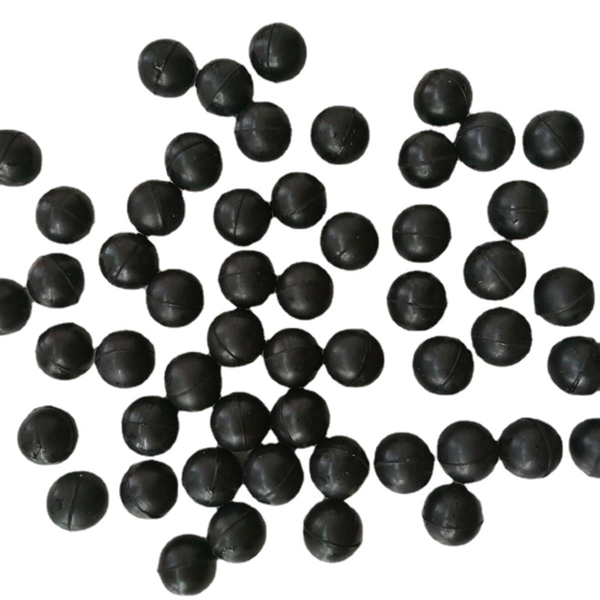 Massive Schwarze Gummikugeln – 9 Mm Durchmesser, 50 Stück – Für DIY, Industrie, Lager & Dichtungen
