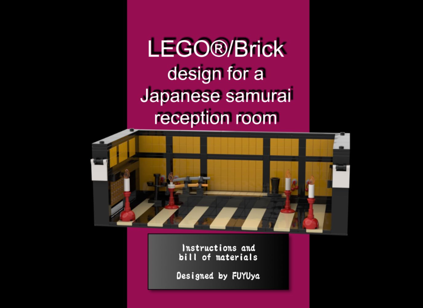 LEGO®/Brick design for a Japanese samurai reception room
