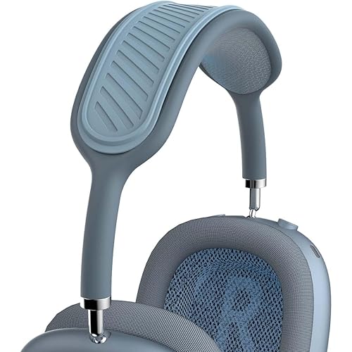 Headband Cover for AirPods Max (New 2024), Soft Silicone AirPods Max Headphone Headband Protectors/Comfort Cushion/Top Pad Protector Accessories Compatible with Apple AirPods Max (Blue)
