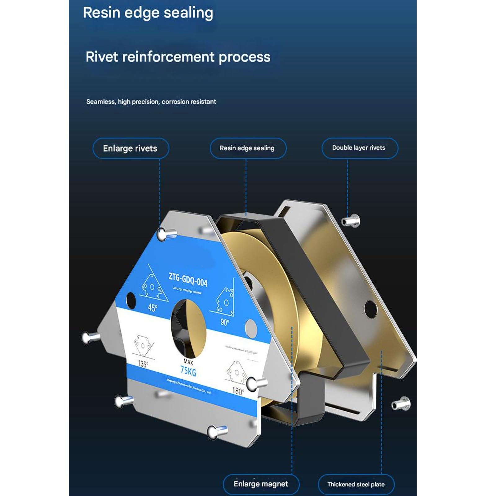 Dispositivo di saldatura multi-posizione con 50 kg di forza per applicazioni artigianali a mano Saldatura Grip
