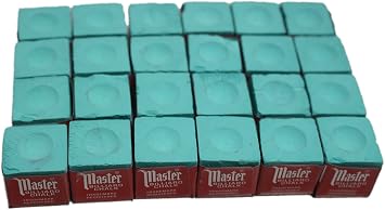 24 pcs Green Master Pool Cue Chalk