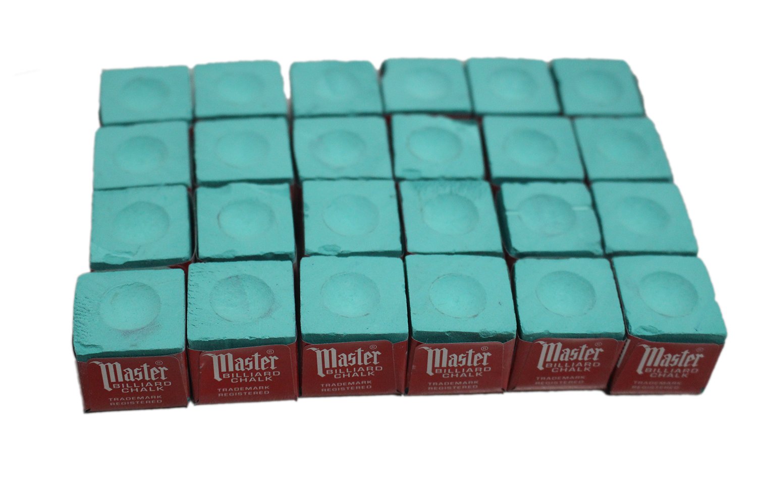 Tweeten24 pcs Green Master Pool Cue Chalk