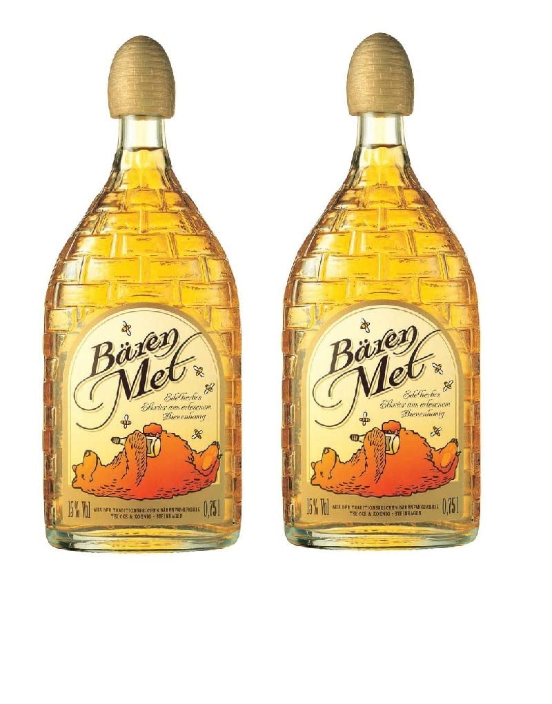 2 Flaschen Bären Met edelherb aus erlesenem Bienenhonig a 700ml 15% vol.
