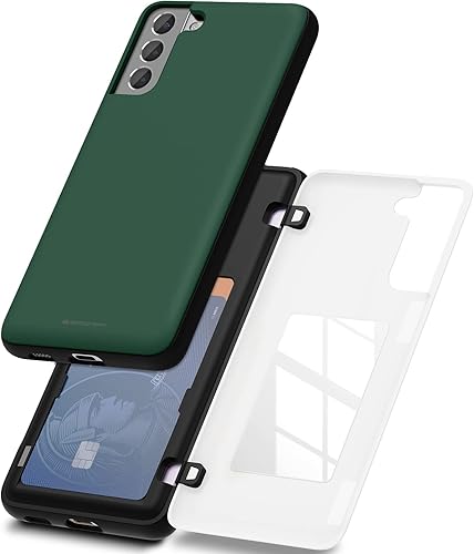 Miniatura 513 de GOOSPERY Parachoques magnético para puerta compatible con Galaxy S23, tarjetero tipo cartera, cierre automático, protección de doble capa resistente