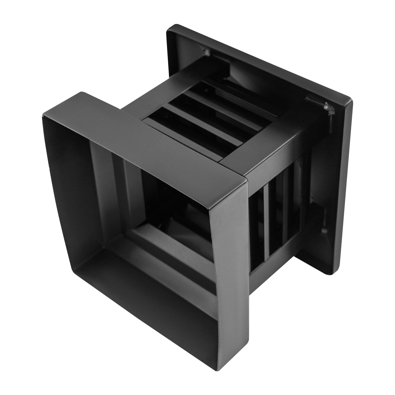 10" x 10" sombrerete de chimenea, Aleación de aluminio cubierta de chimenea, chimenea sombreretes de chimenea – Cuadrado Base Ventilación cubierta para chimenea conducto, antilluvia (10" x 10"