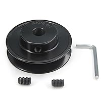 Vista 37 de AK30-5/8 pulgadas perforadas poleas de banda de ranura única 3.0 "OD 5/8" Bore V-Belt polea polea de correa de hierro fundido para correa en V