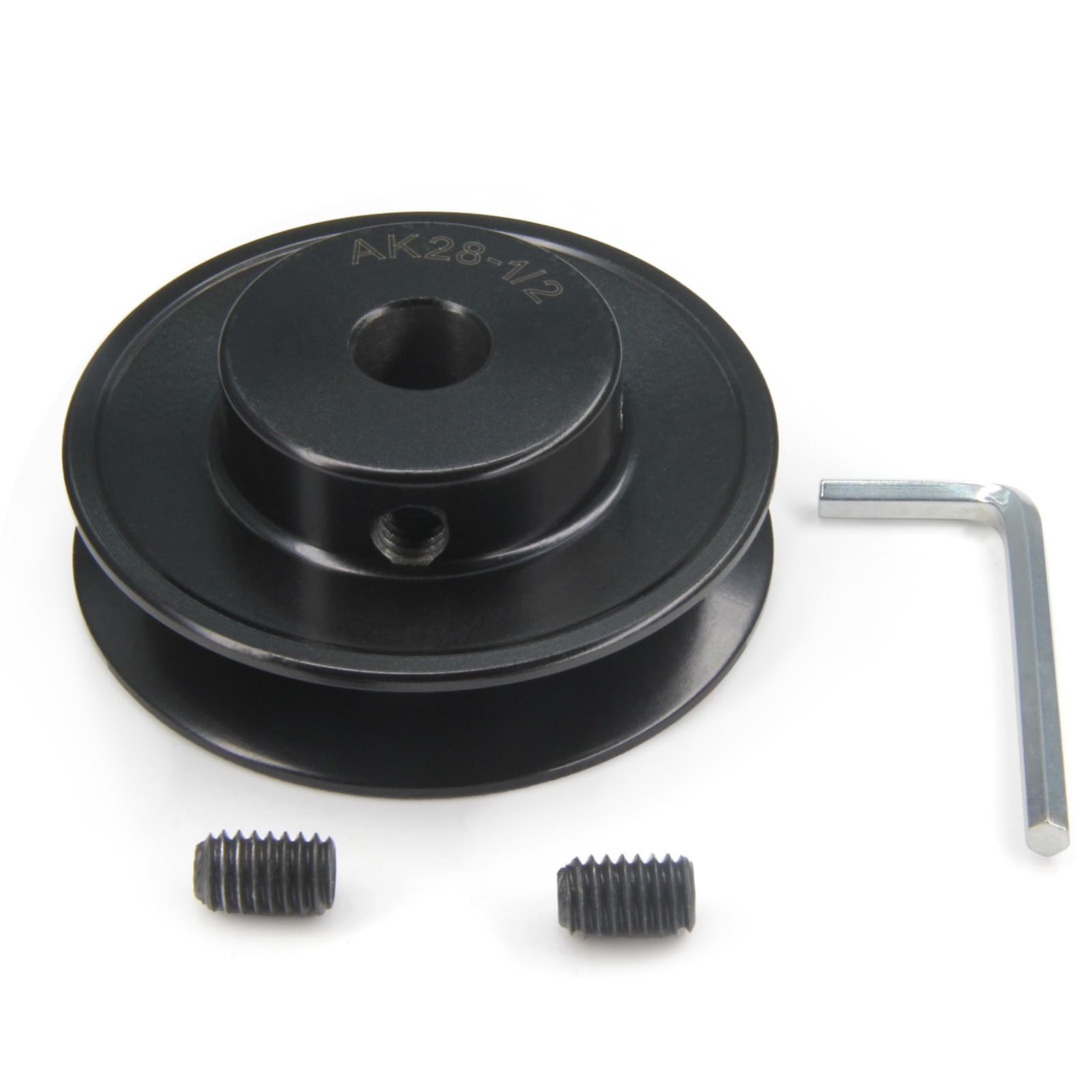AK20-1/2" Bored Single Groove Web Sheaves 2.0" OD 1/2"Bore V-Belt Sheave Cast Iron Belt Pulley for V-Belt(AK20-1/2", Single Groove) — Amazon image 10