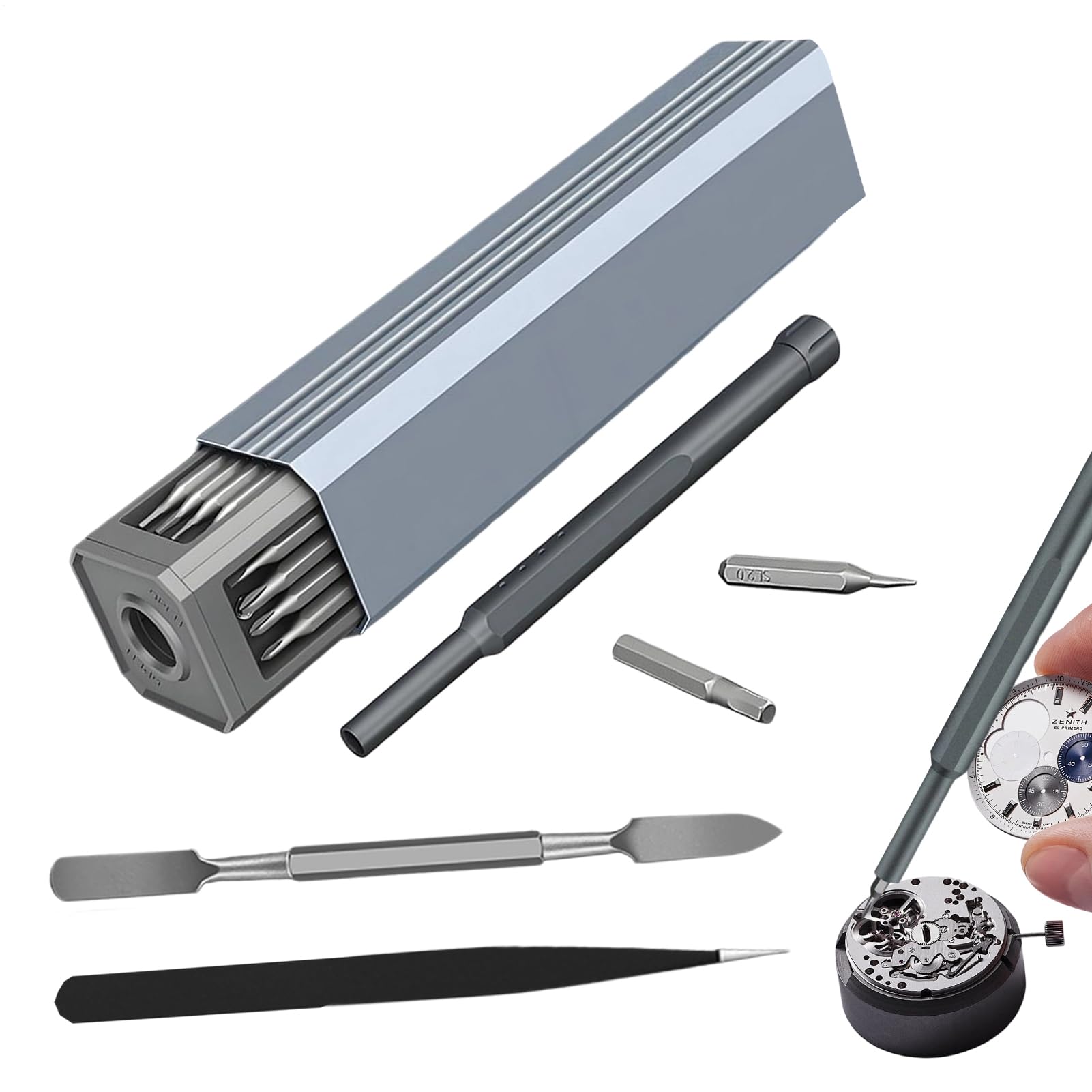 Tournevis de précision 44 en 1 portable pour entretenir votre montre et caméra