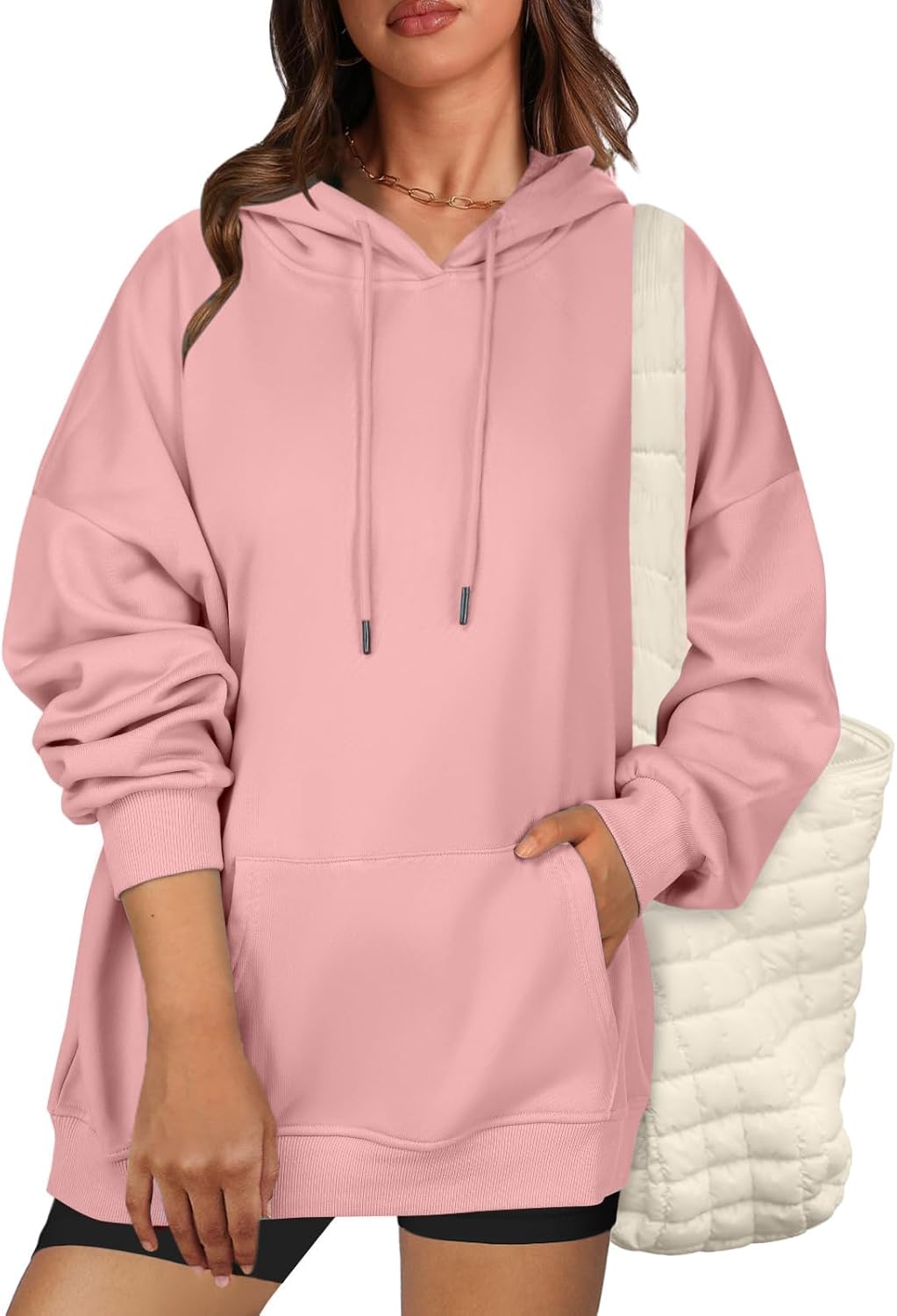 Zeagoo Womens Oversized Hoodies 2025 Fleece Sweatshirts Long Sleeve Pullover with Pocket Fall Winter Outfits Y2k Clothes