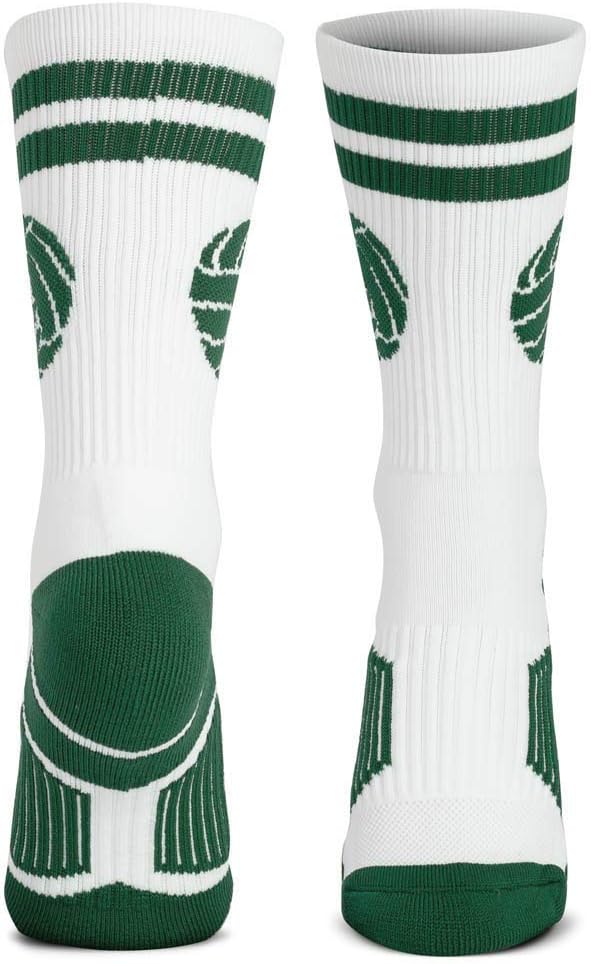 ChalkTalkSPORTS Volleyball Socks - Cushioned Mid-Calf Crew - Classic Ball image 5