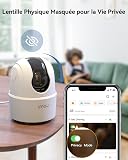Imou 2K(3MP) Lot de 2 Caméras Surveillance WiFi Intérieur 360° Connectée - 9